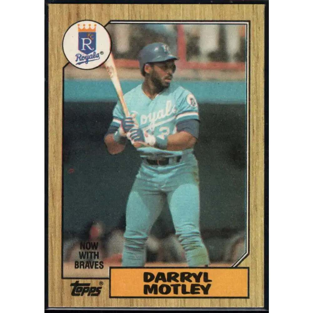 1987 Topps #99 Darryl Motley EX Excellent Kansas City Royals Baseball Card - Baseball Card Single
