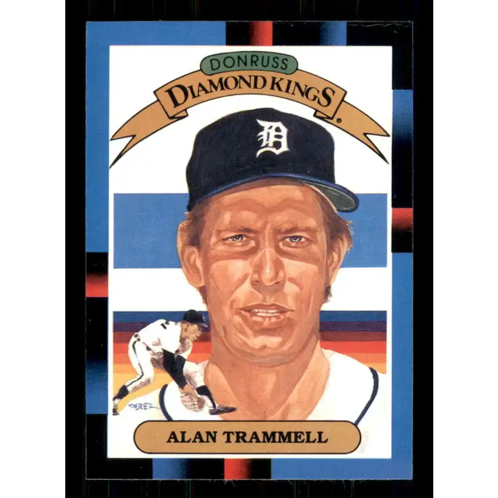 1988 Donruss #4 Alan Trammell DK EX Detroit Tigers Baseball Card - Baseball Card Single