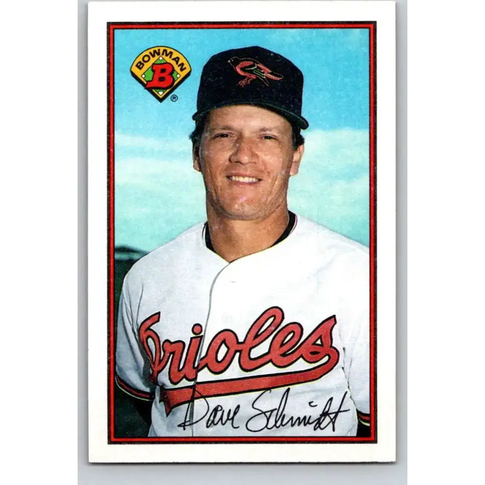 1989 Bowman #5 Dave Schmidt NM-MT Baltimore Orioles Baseball Card
