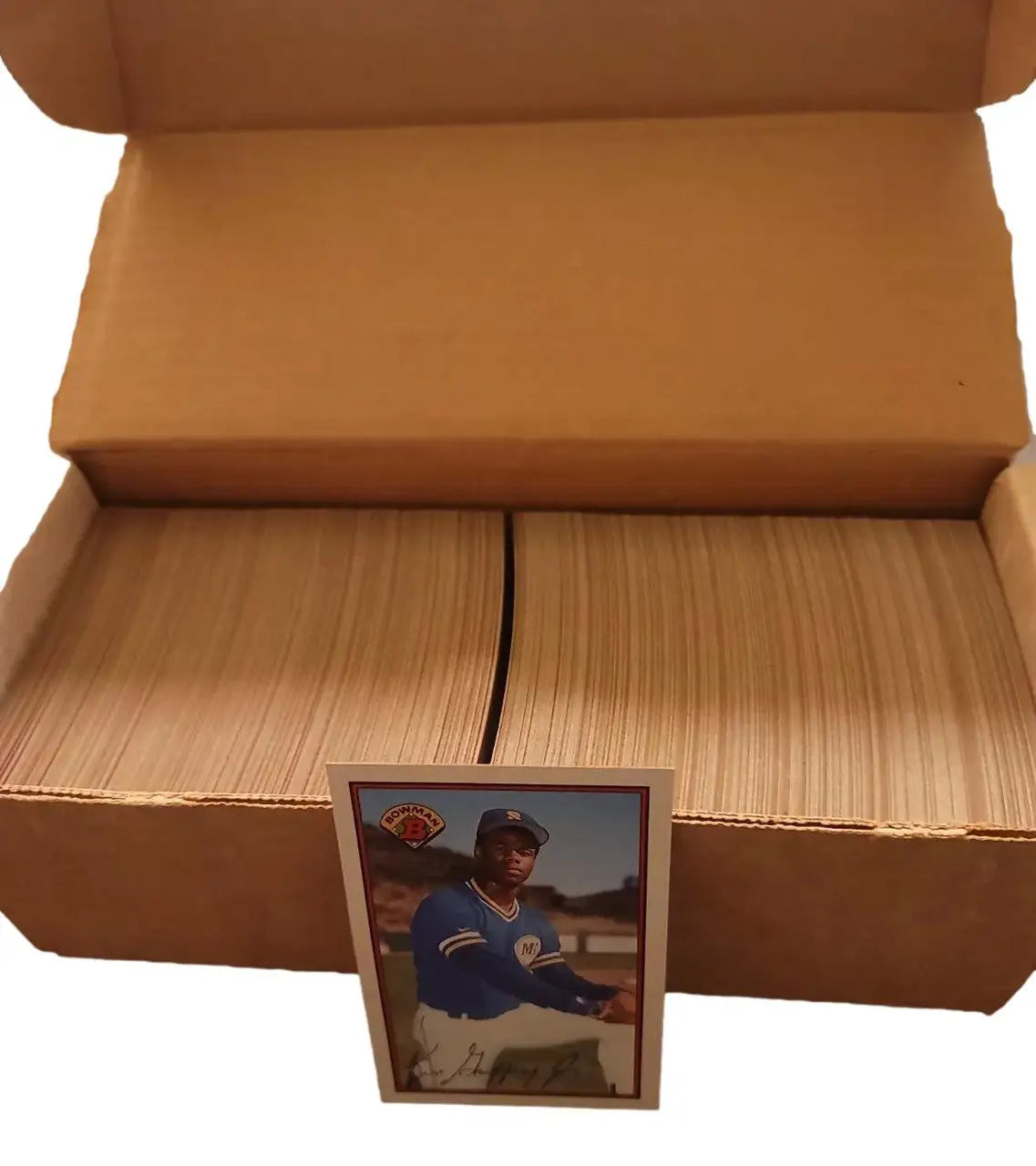 Box of Baseball Cards from 1989 Bowman Baseball Hand Collected Set