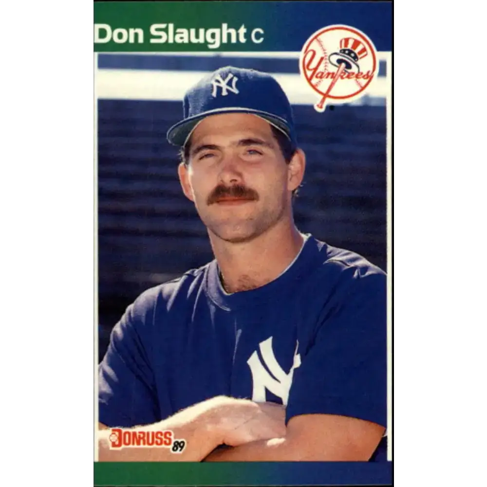 1989 Donruss #190 Don Slaught NM-MT New York Yankees Baseball Card