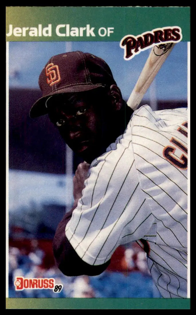 1989 Donruss Jerald Clark RC 599 San Diego Padres NM - Baseball Card Single