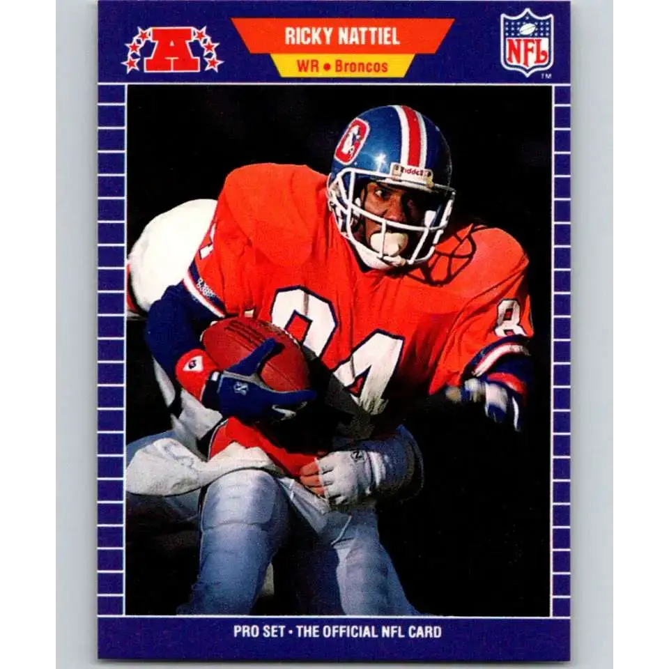 1989 Pro Set #109 Ricky Nattiel NM-MT Denver Broncos Football Card