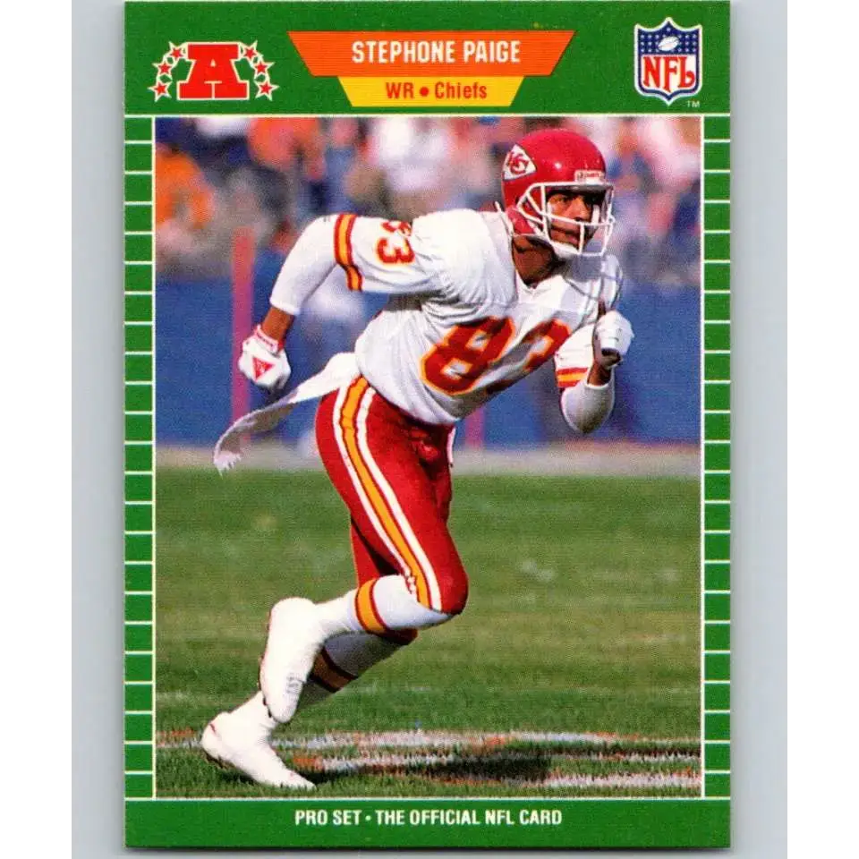 1989 Pro Set #177 Stephone Paige NM-MT Kansas City Chiefs Football Card