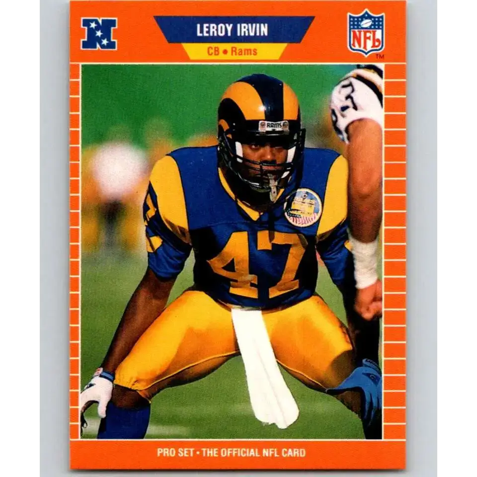 1989 Pro Set #203 LeRoy Irvin NM-MT Los Angeles Rams Football Card