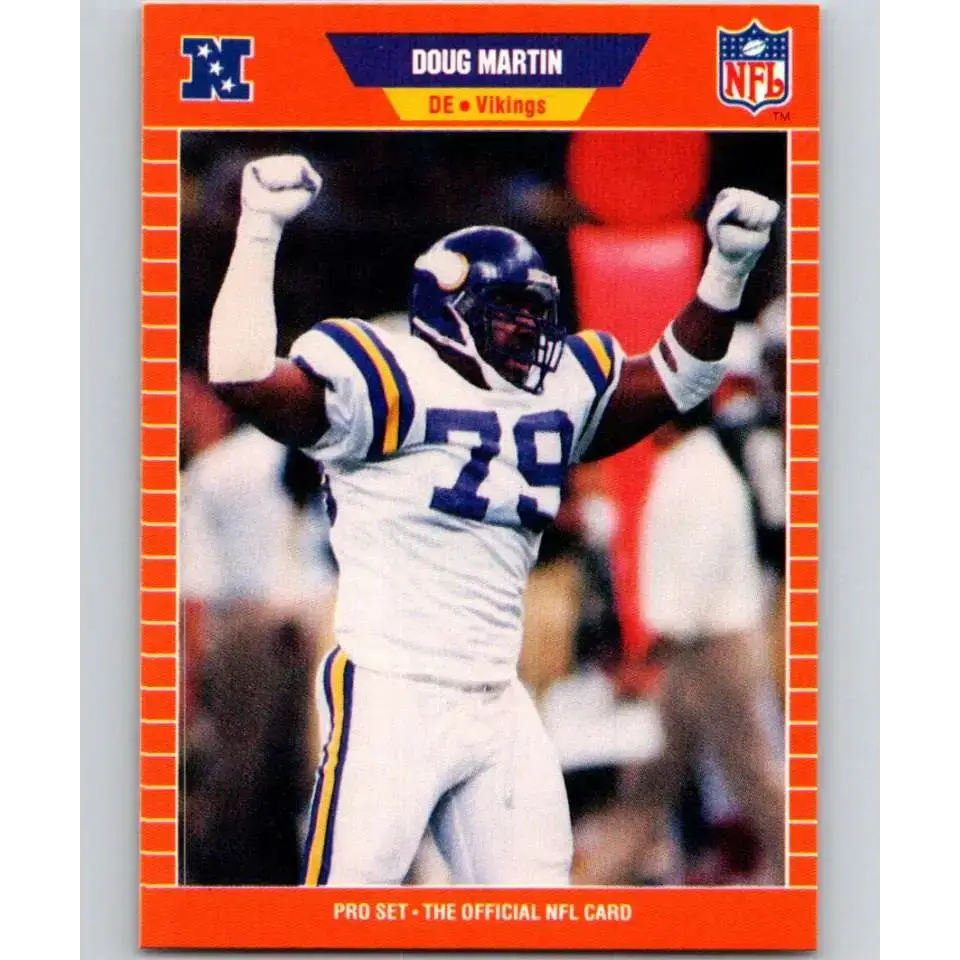 1989 Pro Set #236 Doug Martin NM-MT Minnesota Vikings Football Card