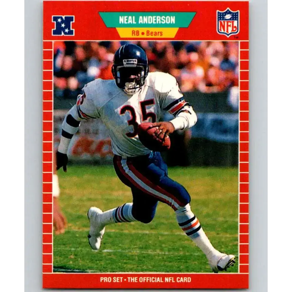 1989 Pro Set #35 Neal Anderson NM-MT Chicago Bears Football Card