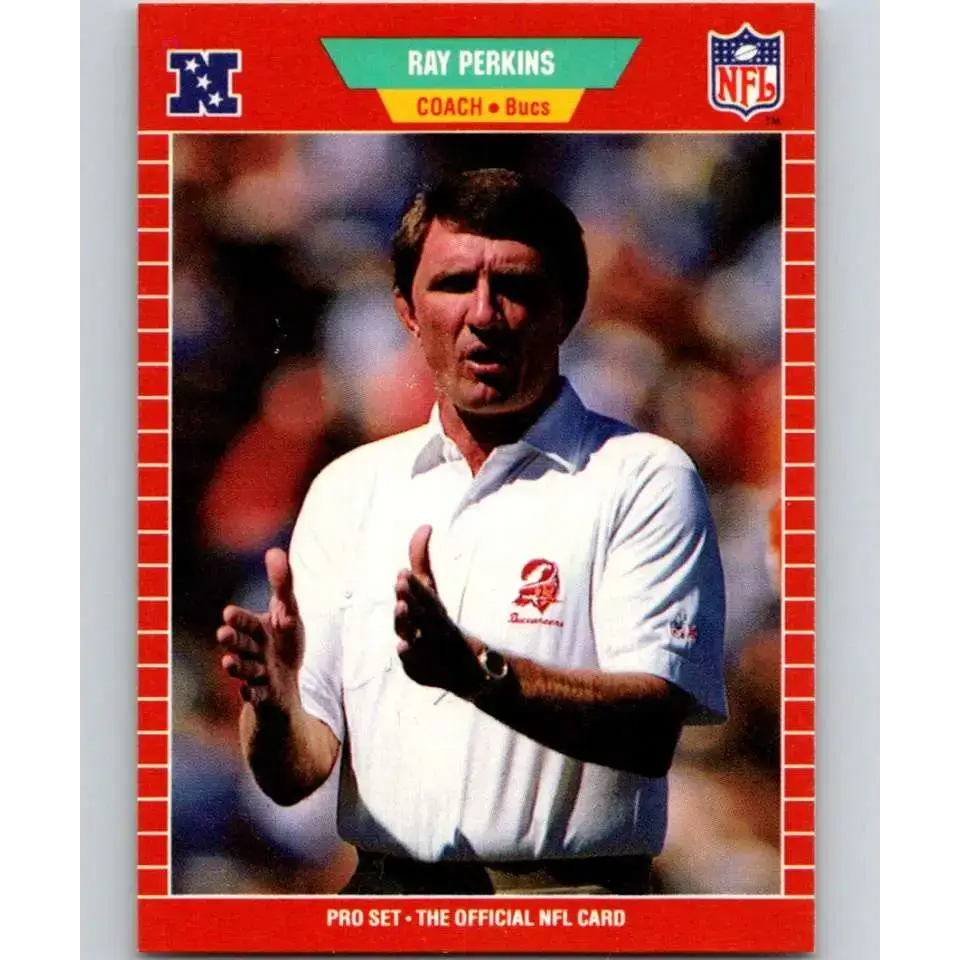 1989 Pro Set #421 Ray Perkins CO NM-MT Tampa Bay Buccaneers Football Card