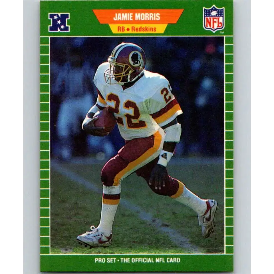 1989 Pro Set #438 Jamie Morris NM-MT RC Rookie Washington Redskins Football Card