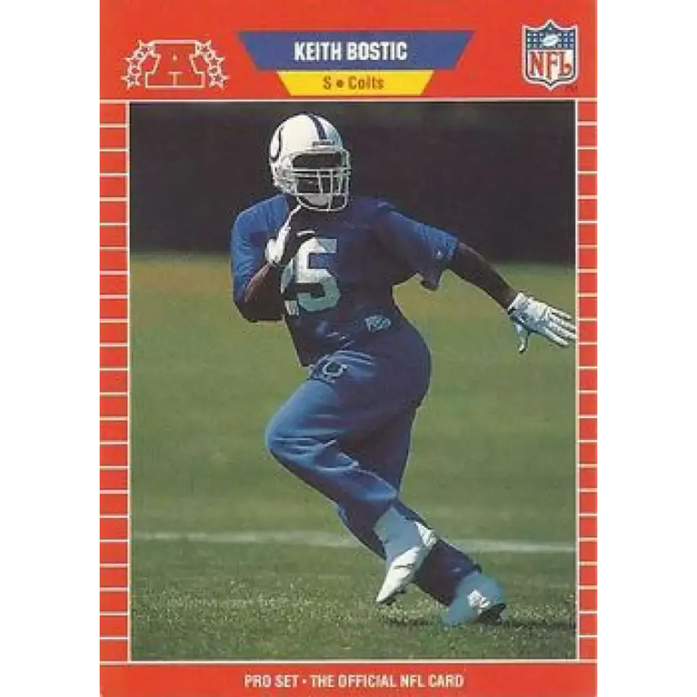 1989 Pro Set #456 Keith Bostic NM-MT Indianapolis Colts Football Card
