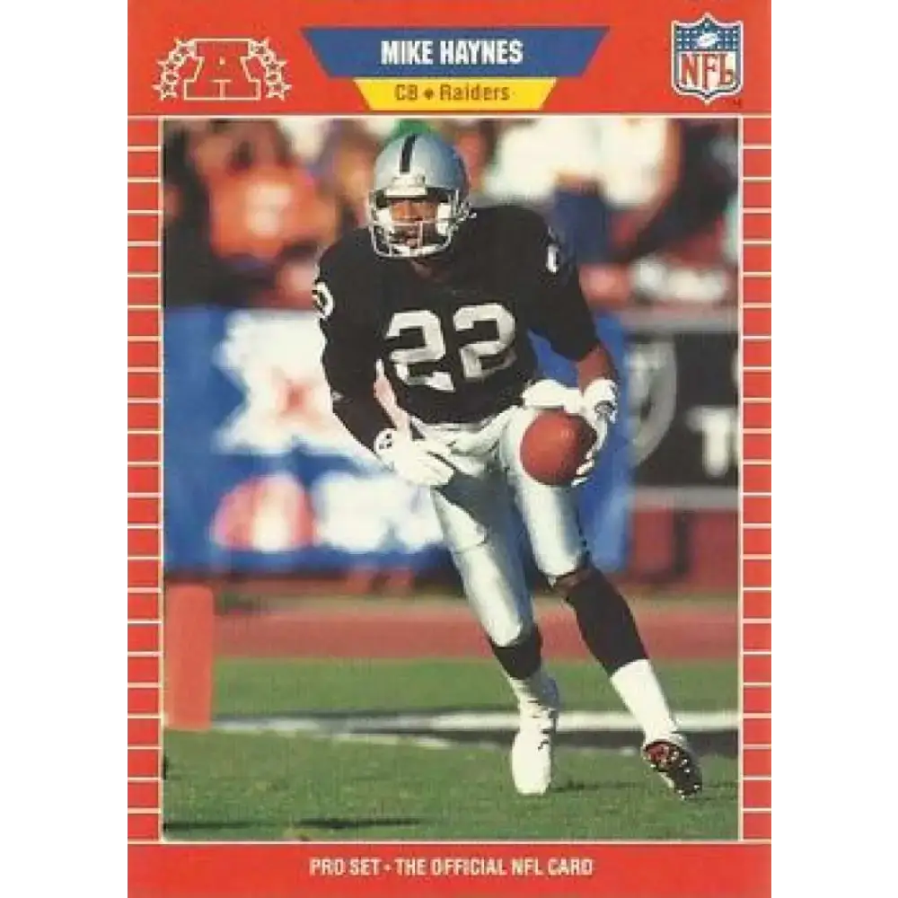 1989 Pro Set #462 Mike Haynes NM-MT Los Angeles Raiders Football Card