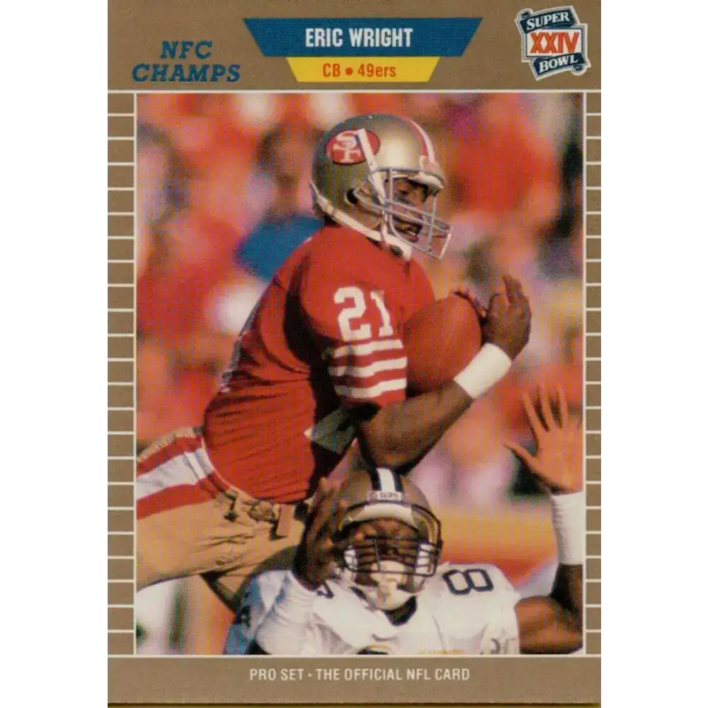1989 Pro Set #479 Eric Wright NM-MT San Francisco 49ers Football Card