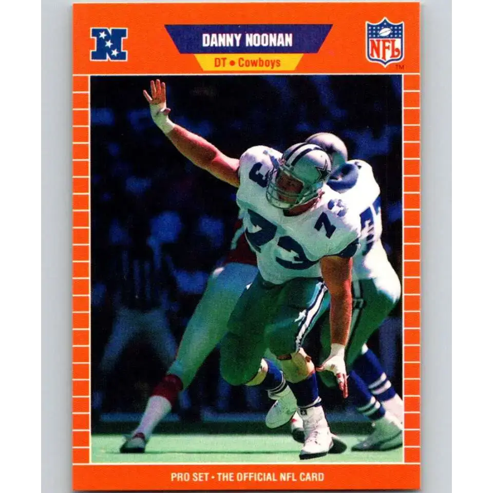1989 Pro Set #94 Danny Noonan NM-MT RC Rookie Dallas Cowboys Football Card