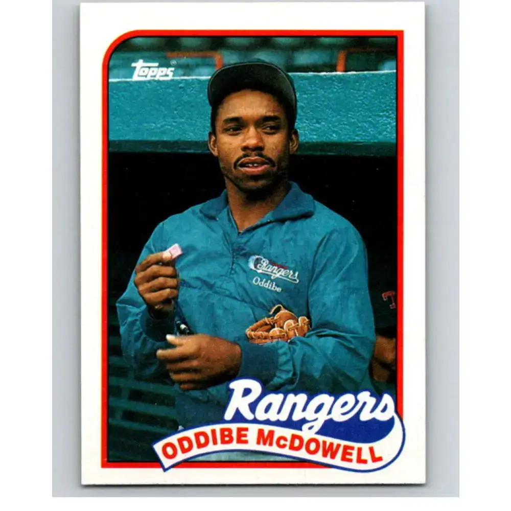 1989 Topps #183 Oddibe McDowell NM-MT Texas Rangers Baseball Card - Baseball Card Single