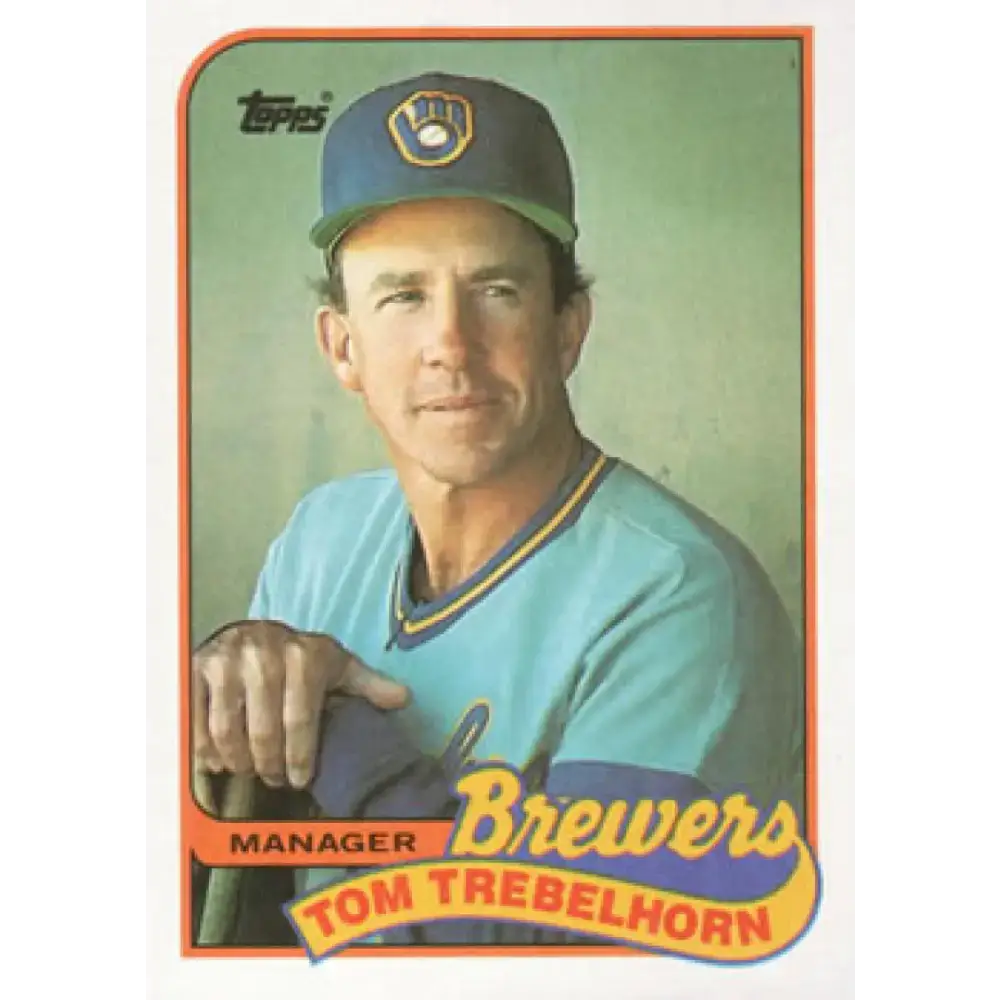 1989 Topps #344 Tom Trebelhorn MG NM-MT Milwaukee Brewers Baseball Card