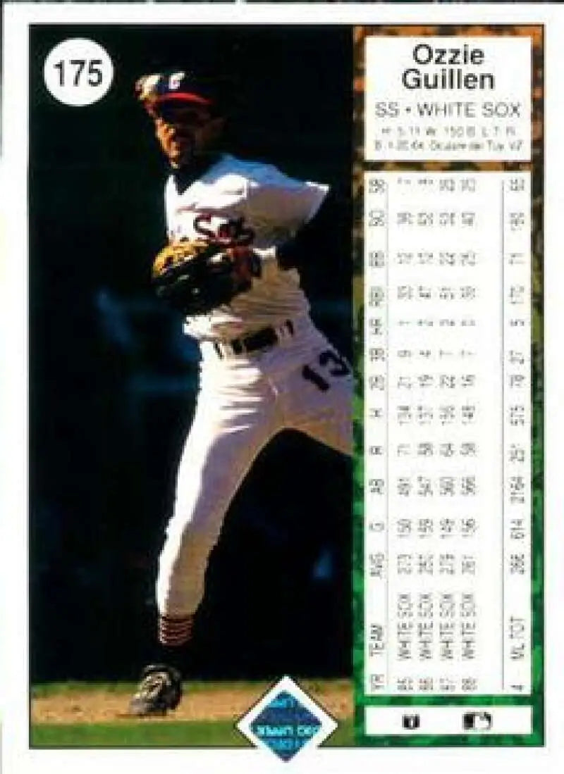 1989 Upper Deck #175 Ozzie Guillen NM-MT Chicago White Sox Baseball Card - Baseball Card Single