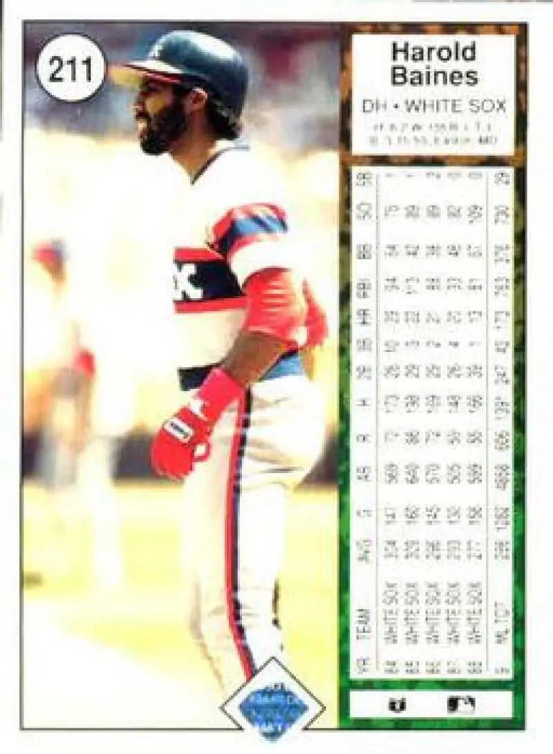 1989 Upper Deck #211 Harold Baines NM-MT Chicago White Sox Baseball Card - Baseball Card Single