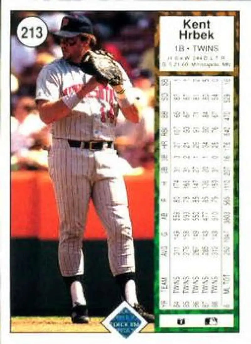 1989 Upper Deck #213 Kent Hrbek NM-MT Minnesota Twins Baseball Card - Baseball Card Single