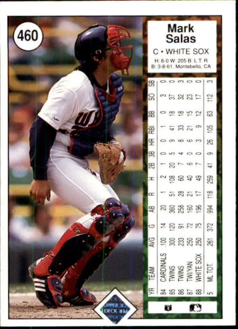 1989 Upper Deck #460 Mark Salas NM-MT Chicago White Sox Baseball Card - Baseball Card Single
