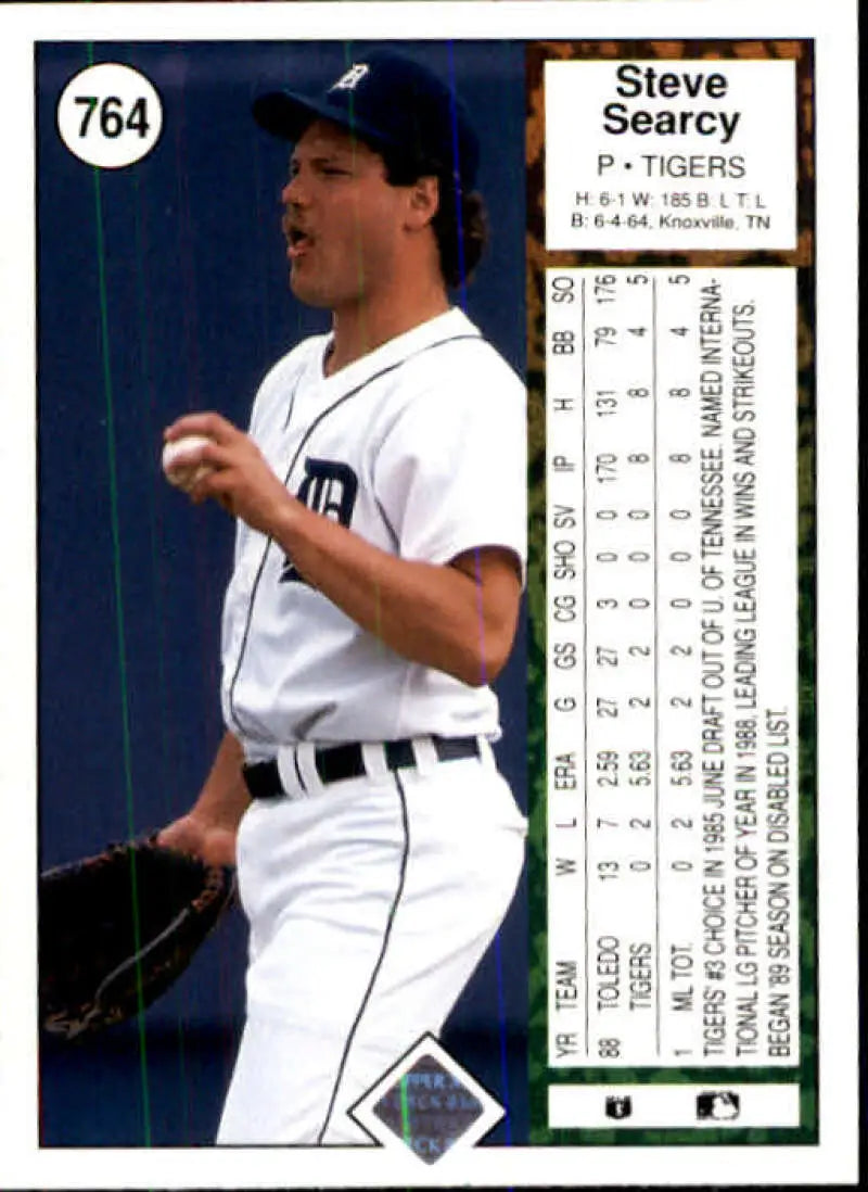 1989 Upper Deck #764 Steve Searcy NM-MT Detroit Tigers Baseball Card - Baseball Card Single