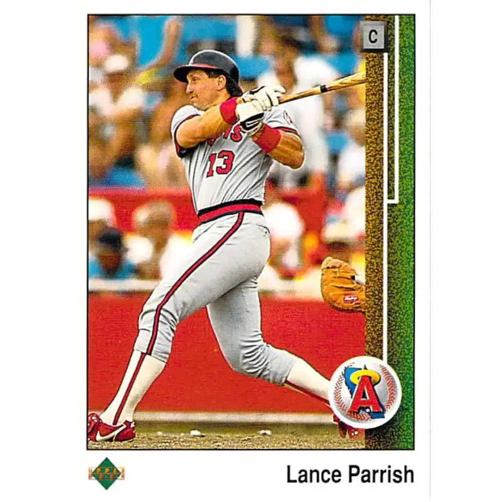 1989 Upper Deck #775 Lance Parrish NM-MT California Angels Baseball Card - Baseball Card Single