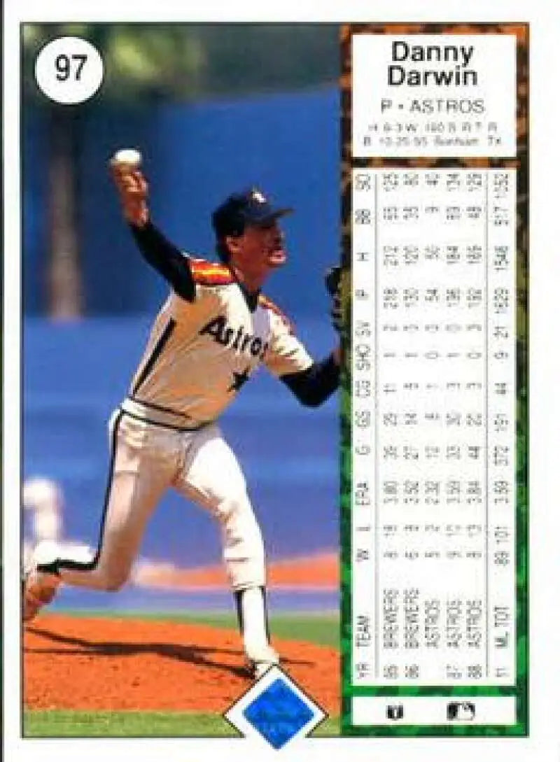 1989 Upper Deck #97 Danny Darwin NM-MT Houston Astros Baseball Card - Baseball Card Single