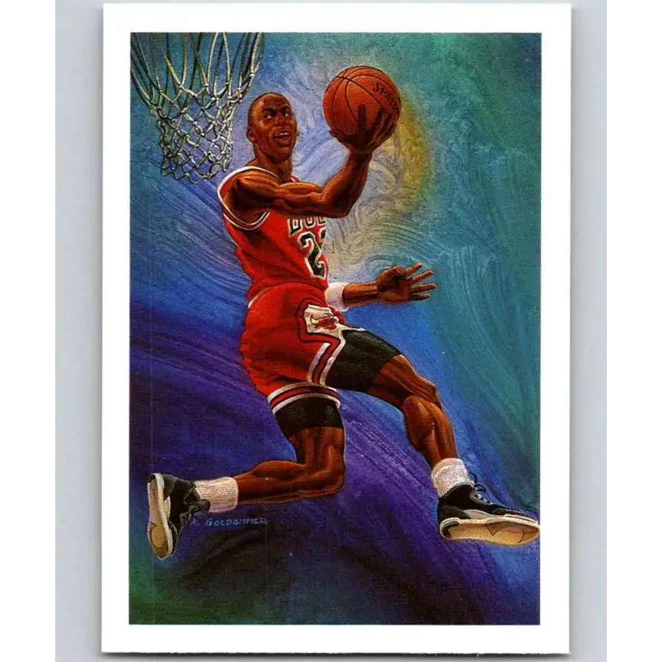 1990-91 Hoops #358 Michael Jordan TC NM-MT Chicago Bulls Basketball Card