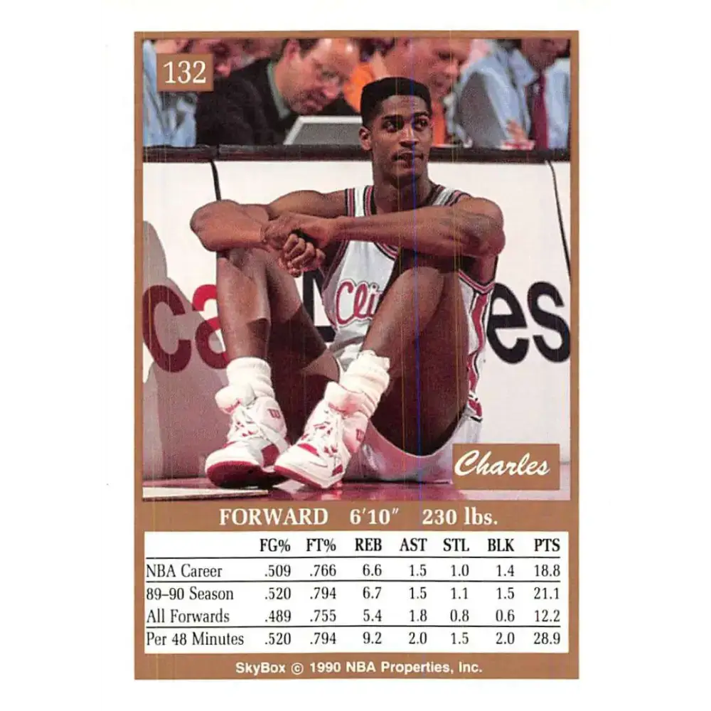 1990-91 SkyBox #132 Charles Smith EX Excellent Los Angeles Clippers Basketball Card - Basketball Card Single