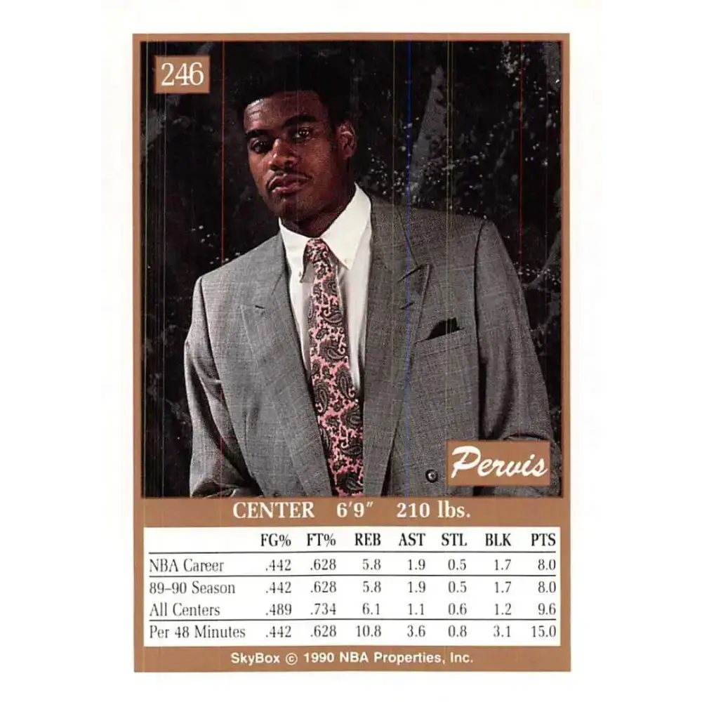 1990-91 SkyBox #246 Pervis Ellison EX Excellent RC Rookie SP Sacramento Kings Basketball Card - Basketball Card Single