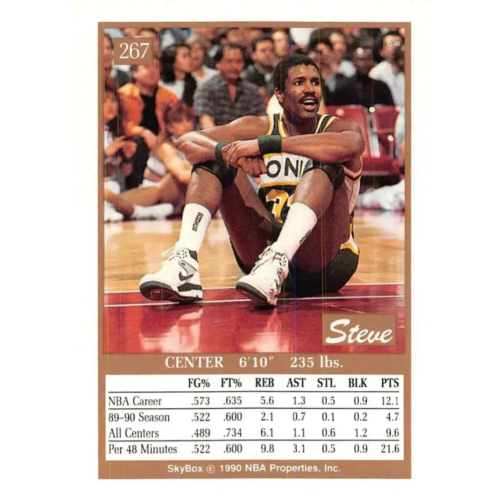 1990-91 SkyBox #267 Steve Johnson EX Excellent SP Seattle SuperSonics Basketball Card - Basketball Card Single