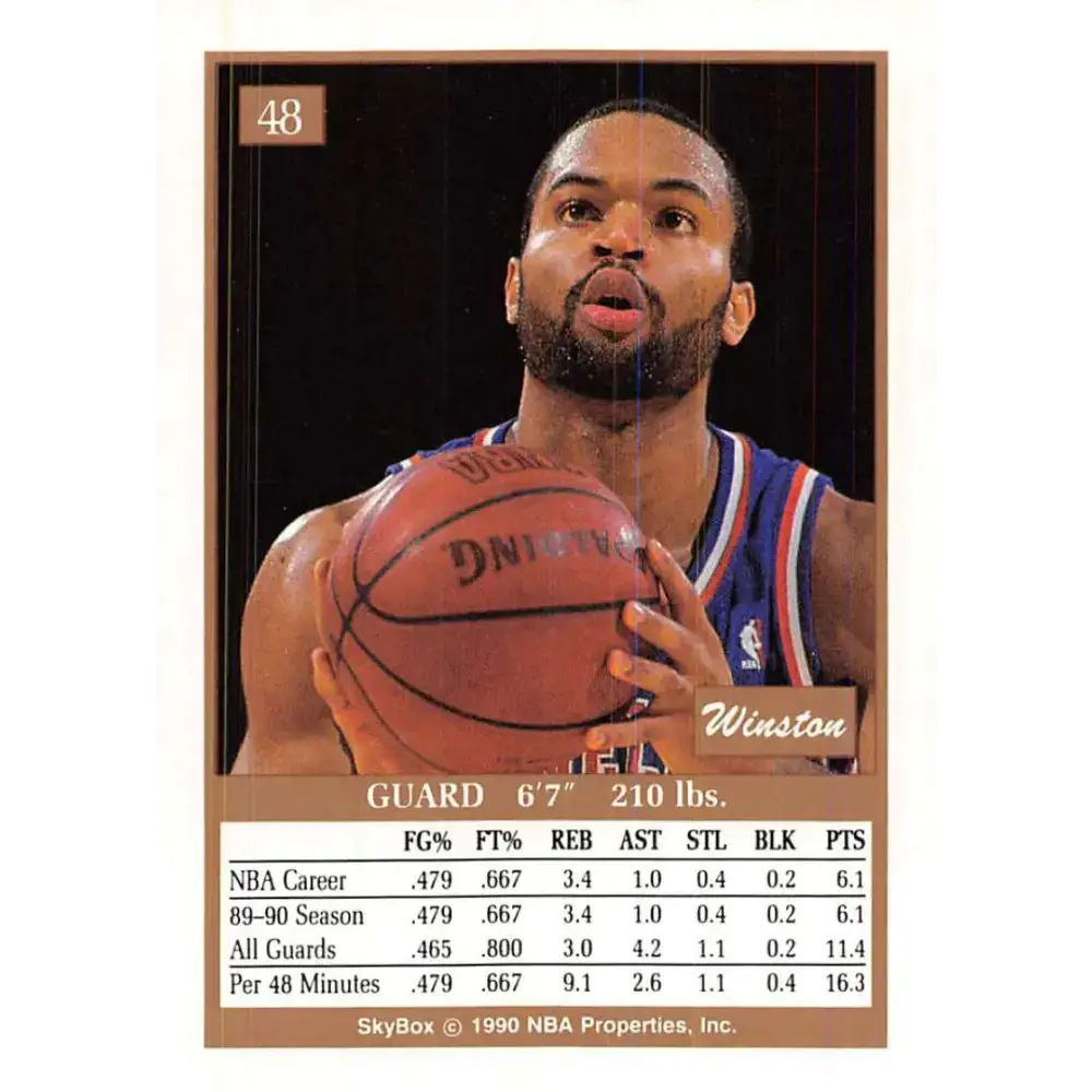 1990-91 SkyBox #48 Winston Bennett EX Excellent Cleveland Cavaliers Basketball Card - Basketball Card Single