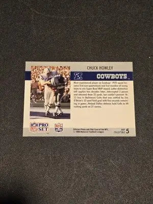 1990 Pro Set #5 Chuck Howley Super Bowl MVP Collectibles - Football Card Single
