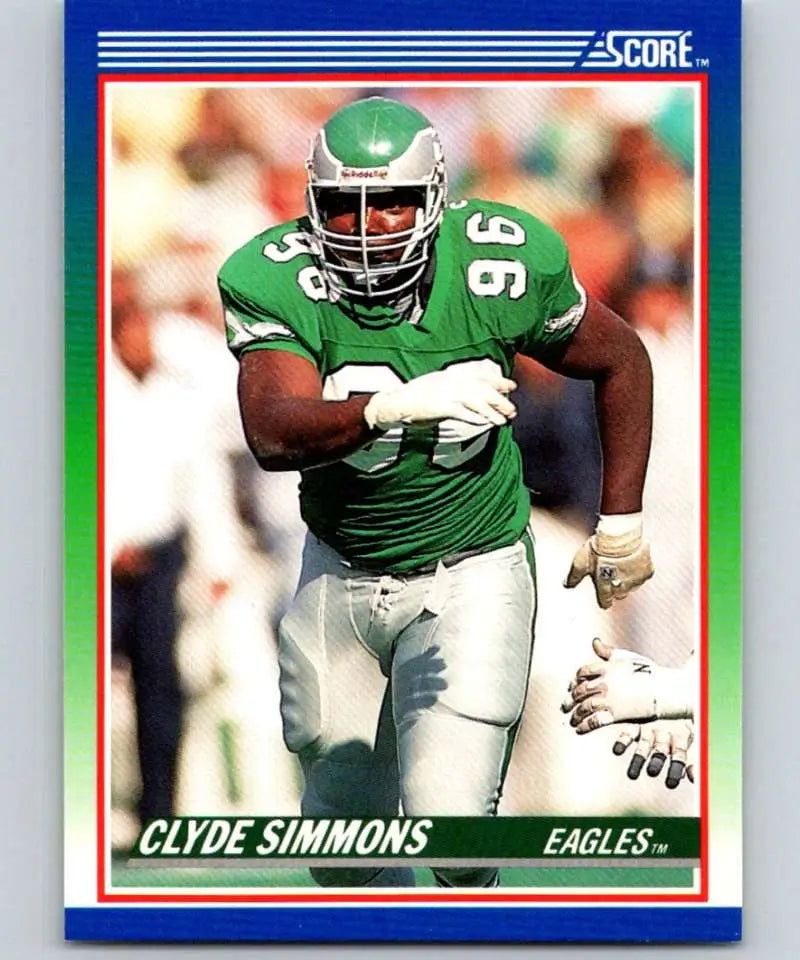 1990 Score #106 Clyde Simmons NM-MT Philadelphia Eagles Football Card - Football Card Single