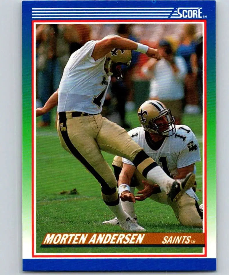 1990 Score #108 Morten Andersen NM-MT New Orleans Saints Football Card - Football Card Single