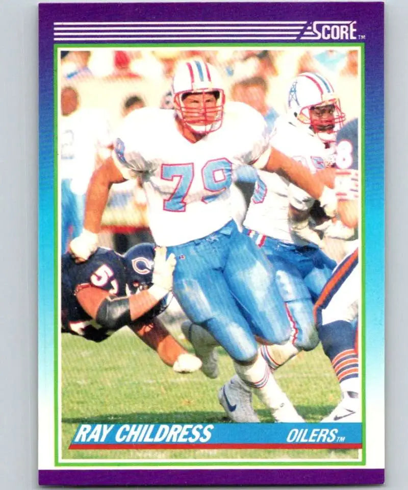 1990 Score #116 Ray Childress NM-MT Houston Oilers Football Card - Football Card Single