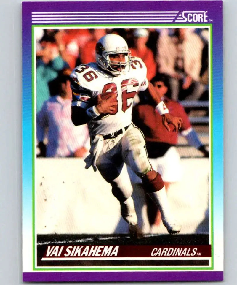 1990 Score #136 Vai Sikahema NM-MT Phoenix Cardinals Football Card - Football Card Single