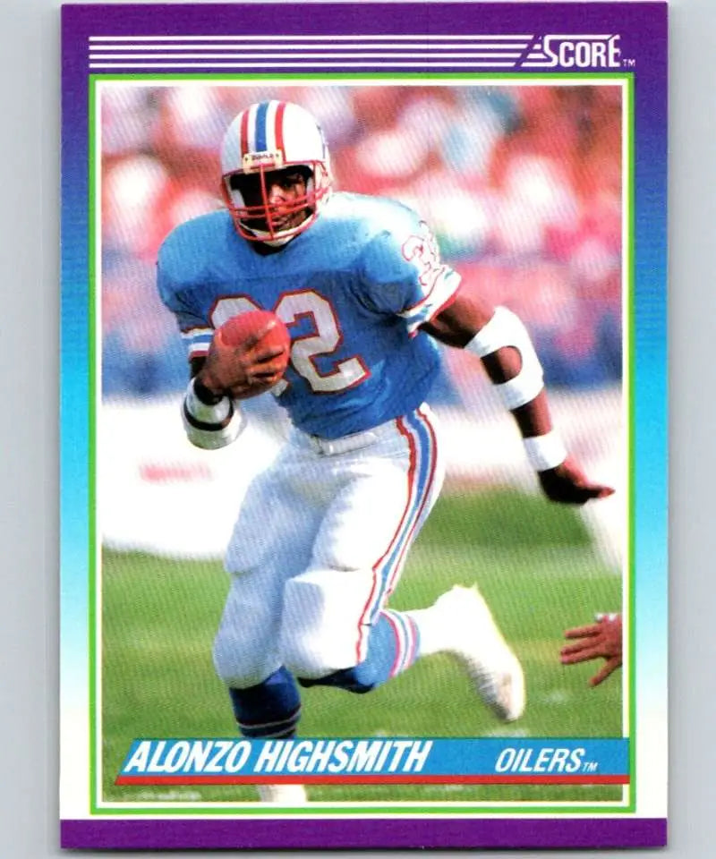 1990 Score #138 Alonzo Highsmith NM-MT Houston Oilers Football Card - Football Card Single