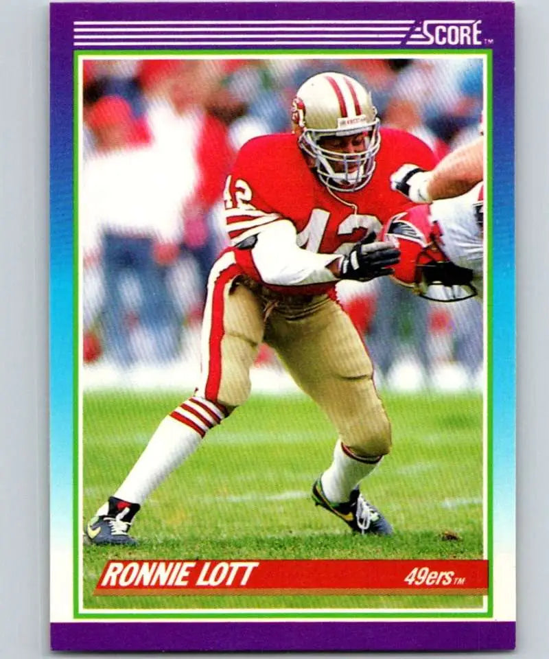 1990 Score #170 Ronnie Lott NM-MT San Francisco 49ers Football Card - Football Card Single