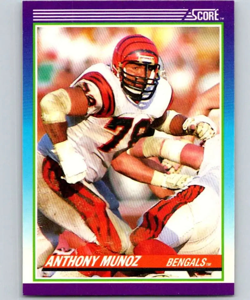 1990 Score #178 Anthony Munoz NM-MT Cincinnati Bengals Football Card - Football Card Single