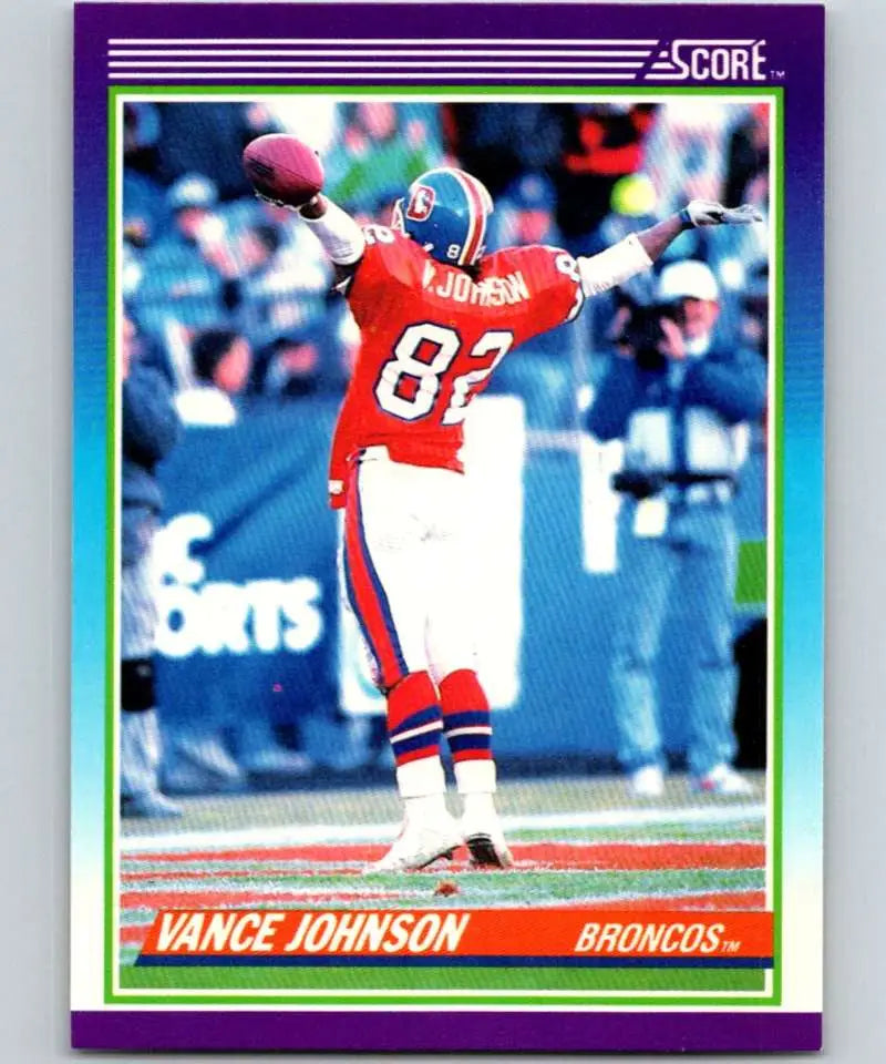 1990 Score #182 Vance Johnson NM-MT Denver Broncos Football Card - Football Card Single