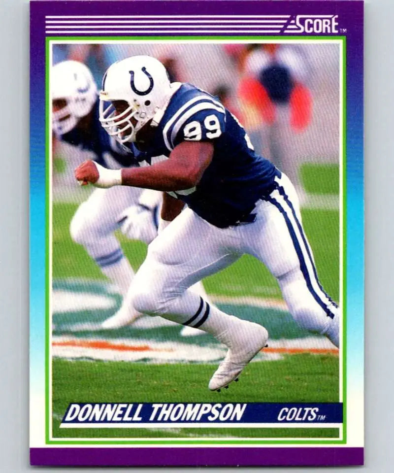 1990 Score #195 Donnell Thompson NM-MT Indianapolis Colts Football Card - Football Card Single