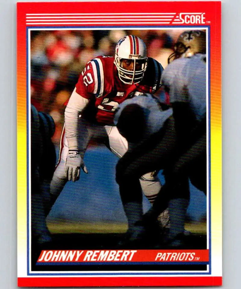 1990 Score #286 Johnny Rembert NM-MT New England Patriots Football Card - Football Card Single