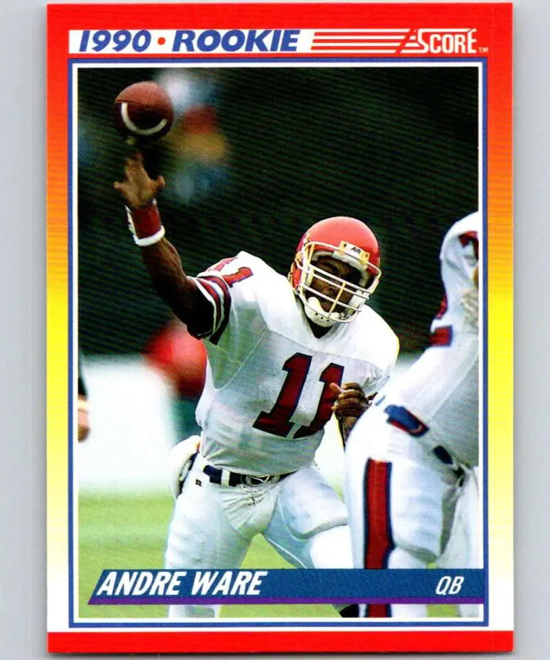1990 Score #292 Andre Ware NM-MT RC Rookie Houston Cougars Football Card - Football Card Single