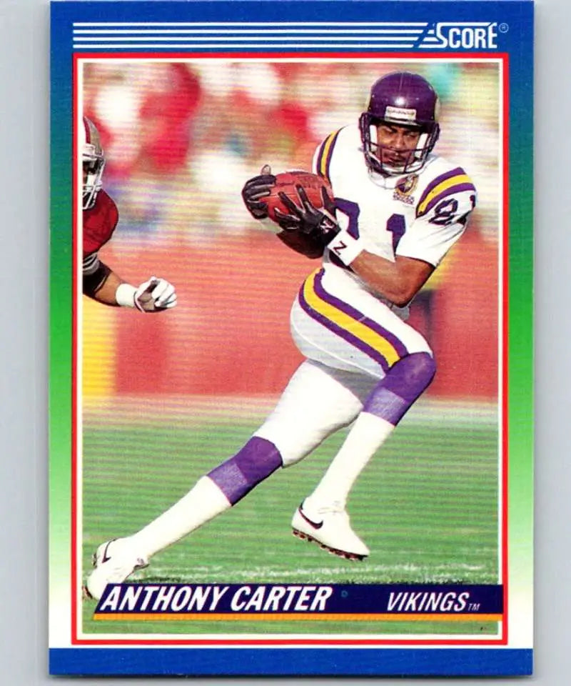 1990 Score #345 Anthony Carter NM-MT Minnesota Vikings Football Card - Football Card Single