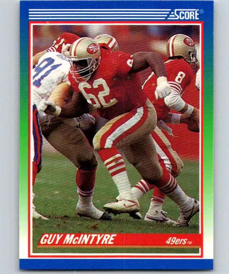 1990 Score #354 Guy McIntyre NM-MT San Francisco 49ers Football Card - Football Card Single