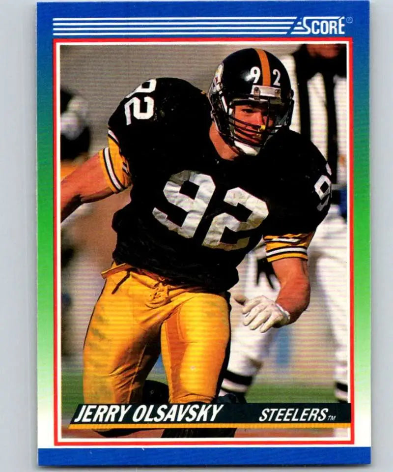 1990 Score #367 Jerry Olsavsky NM-MT Pittsburgh Steelers Football Card