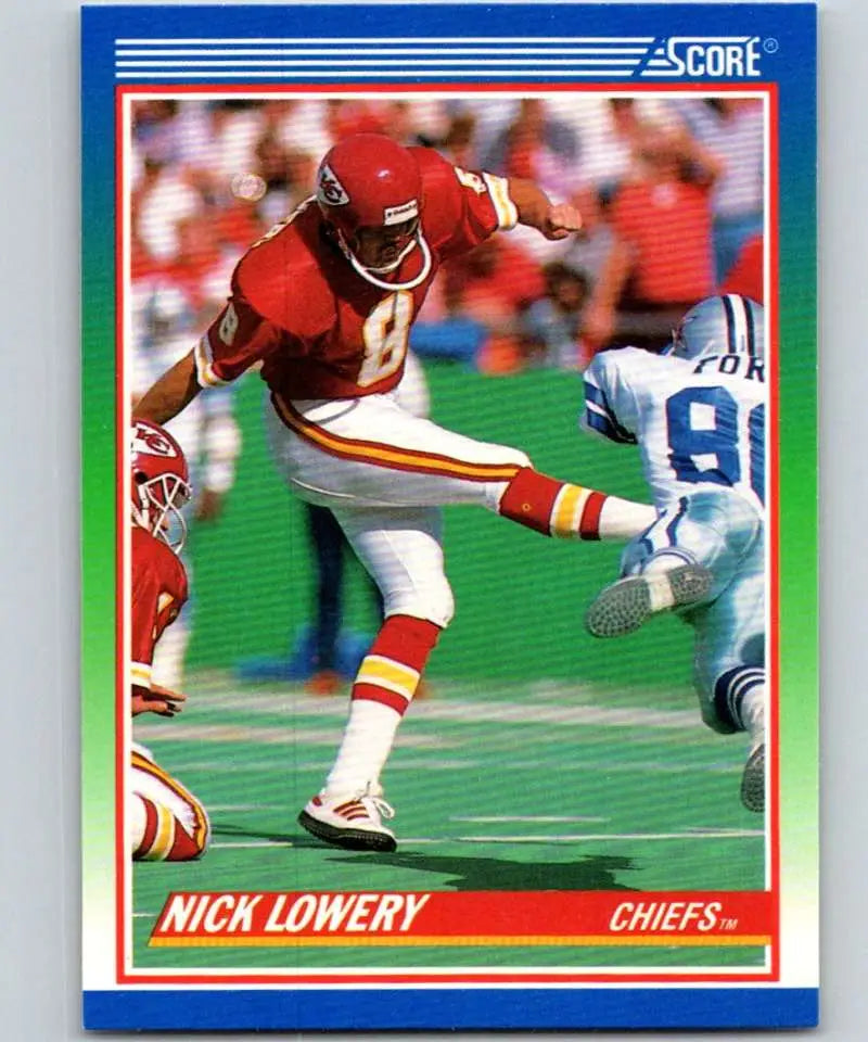 1990 Score #372 Nick Lowery NM-MT Kansas City Chiefs Football Card - Football Card Single