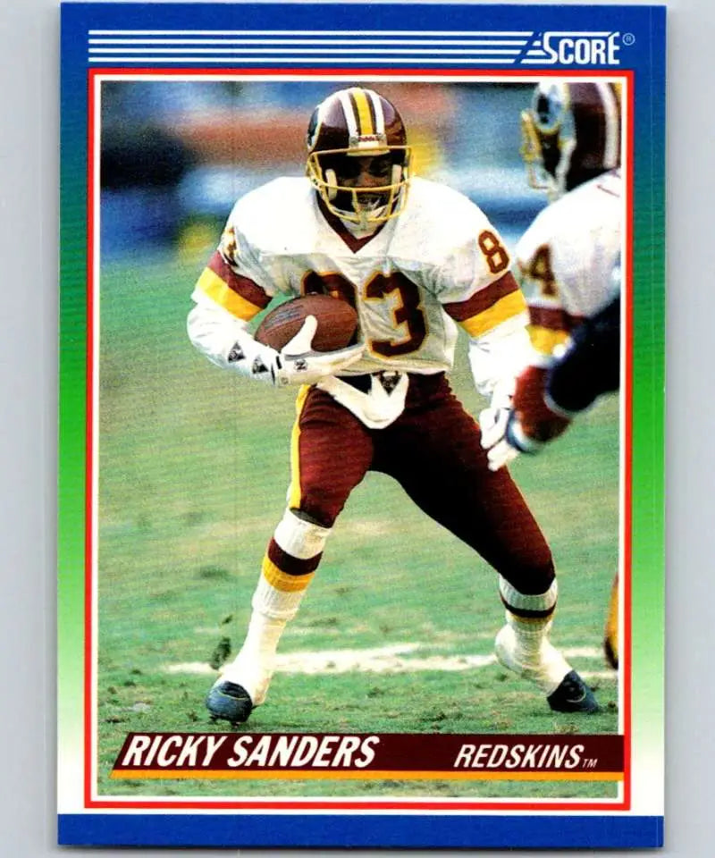 1990 Score #389 Ricky Sanders NM-MT Washington Redskins Football Card - Football Card Single