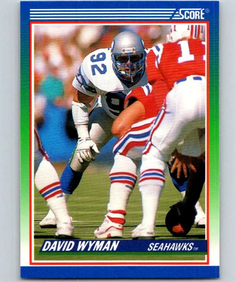 1990 Score #393 David Wyman NM-MT Seattle Seahawks Football Card - Football Card Single