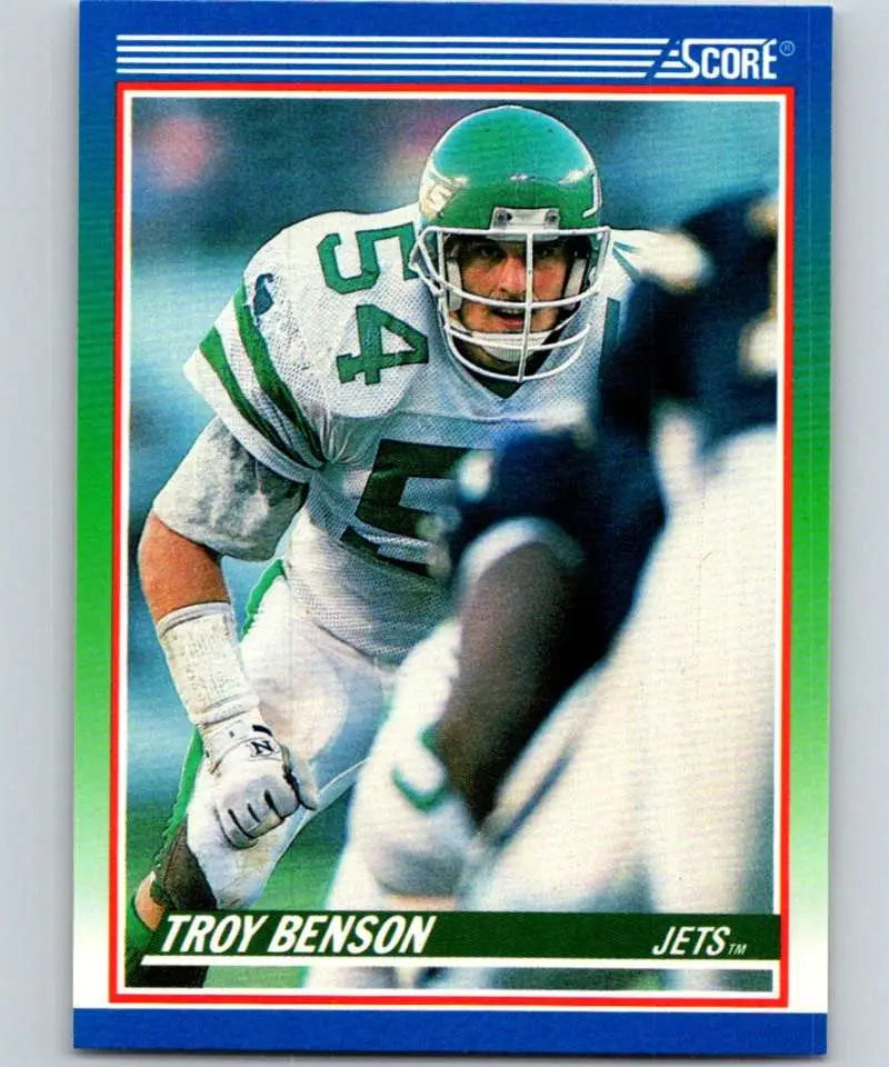 1990 Score #399 Troy Benson NM-MT New York Jets Football Card